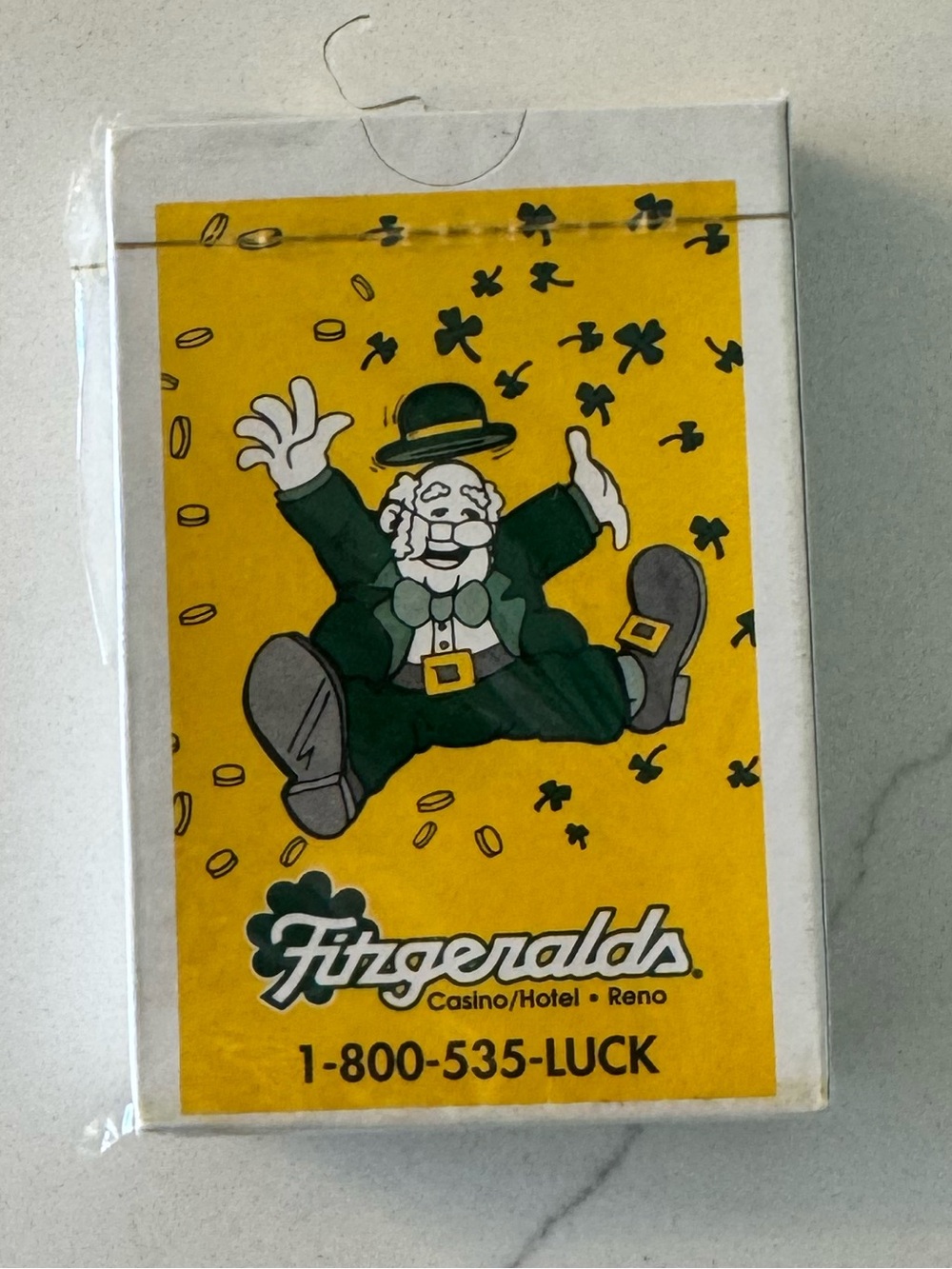 Vintage “Fitzgeralds Casino” Lucky Leprechaun Playing Cards